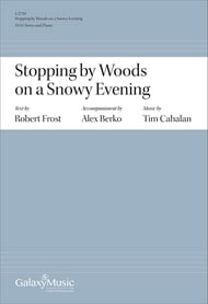 Stopping by Woods on a Snowy Evening SSA choral sheet music cover Thumbnail